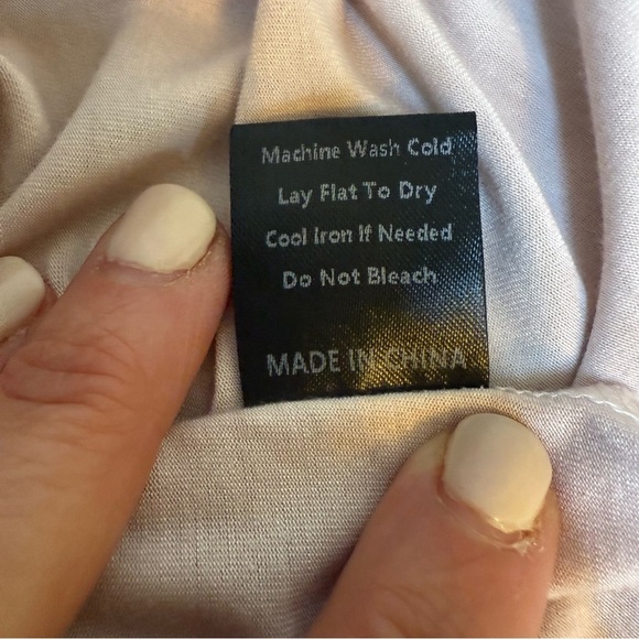 POL | Soft Pink Cream Fitted Short Sleeve T-Shirt | Sz S - Picture 8 of 8